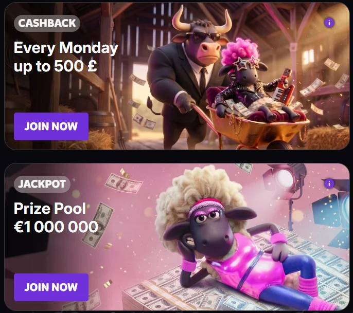Woolbet Casino promotions with cashback offer and jackpot prize pool bonuses